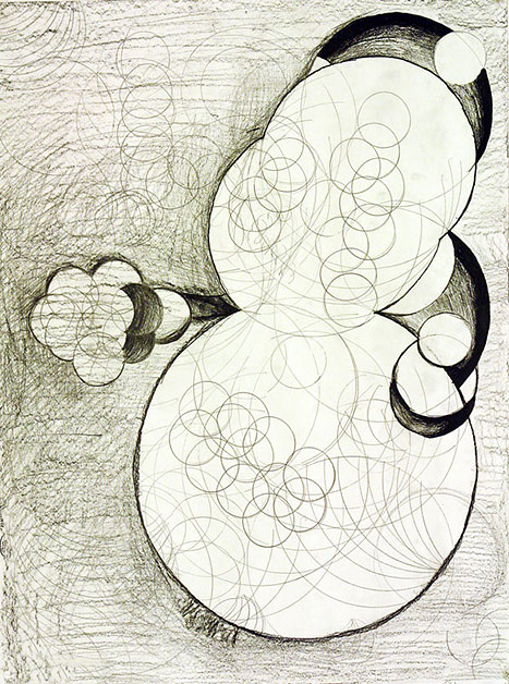Abstract Circles, (Drawing)