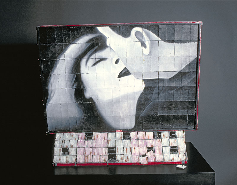 Fairhaven: Silent Kiss, 1982, 36"w x 20"d x 28"h, terra cotta, oil and acrylic