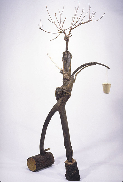 Mother The Carrier, 1984, 2'w x 3'h, Wood and found objects