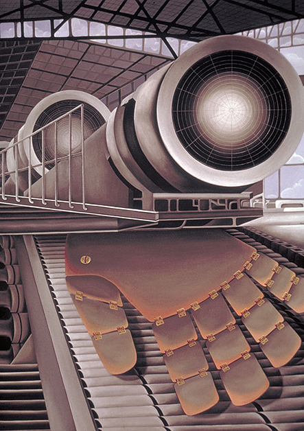 The Manufacture, 1971, 48"w x 72"h, Oil on canvas