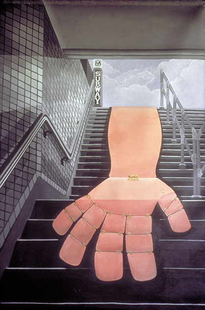 The Subway, 1972, 48"w x 72"h, Oil on canvas