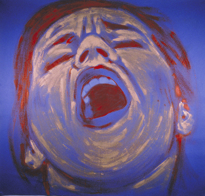 Ecstasy, 1981, 60"w x 72"h, Acrylic on felt