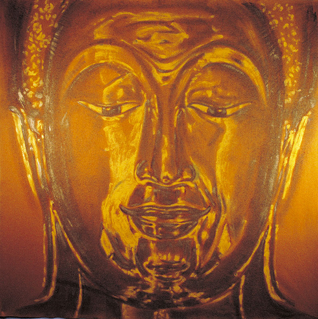 Buddha, 1981, 60"w x 72"h, Acrylic on felt