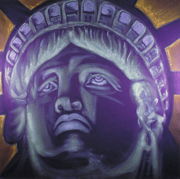 Liberty, 1981, 60"w x 72"h, Acrylic on felt