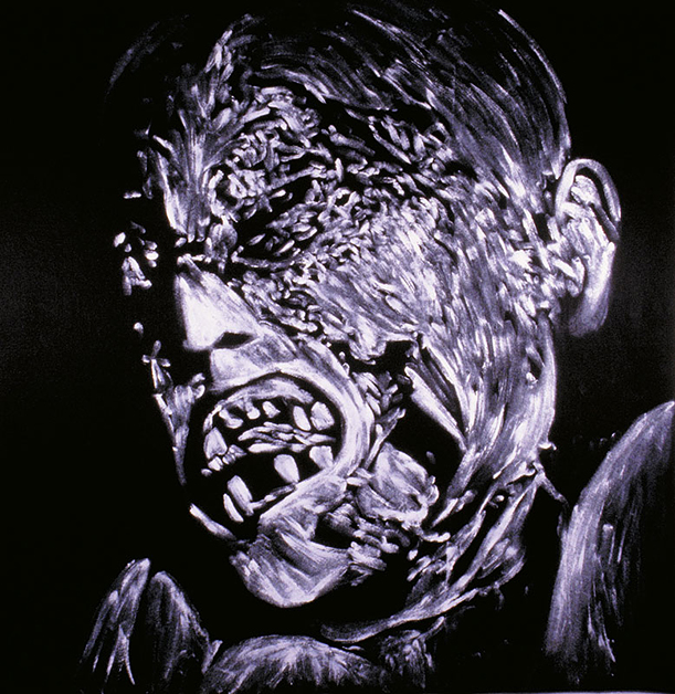 Death, 1981, 60"w x 72"h, Acrylic on felt